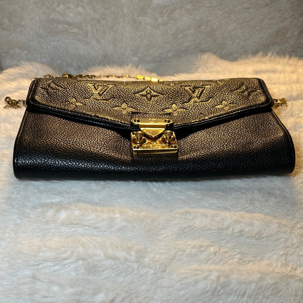337. Louis Vuitton Saint Germain Pochette in Black Monogram Empreinte leather - Picture 6 of 14